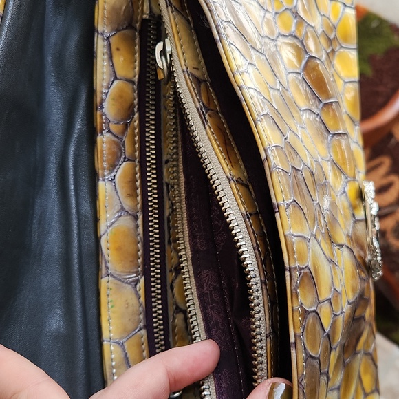 Liberty of London Croco Evening Clutch with Silver-tone Hardware - Picture 11 of 16